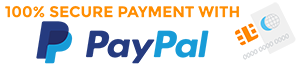 100% Secure Payment with Paypal