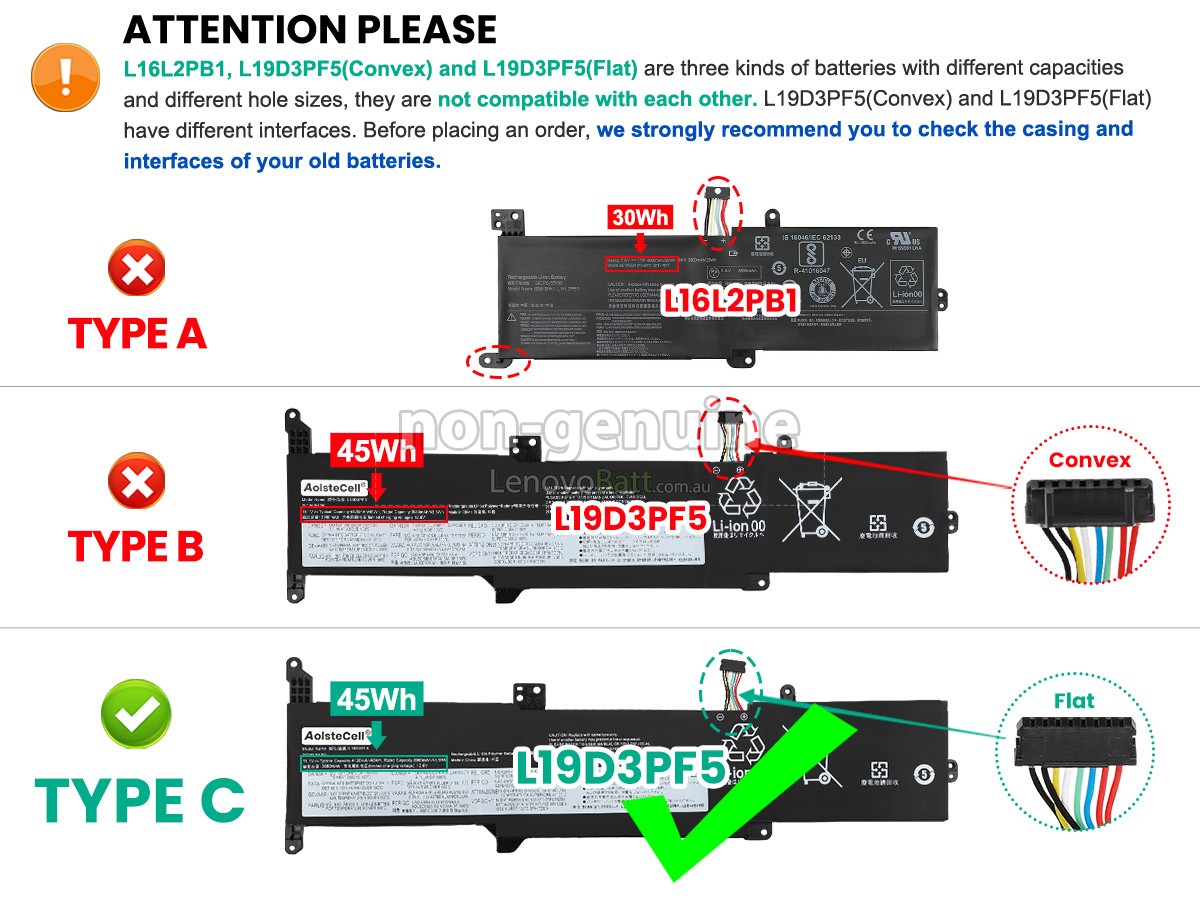 battery for Lenovo 5B10X02607
