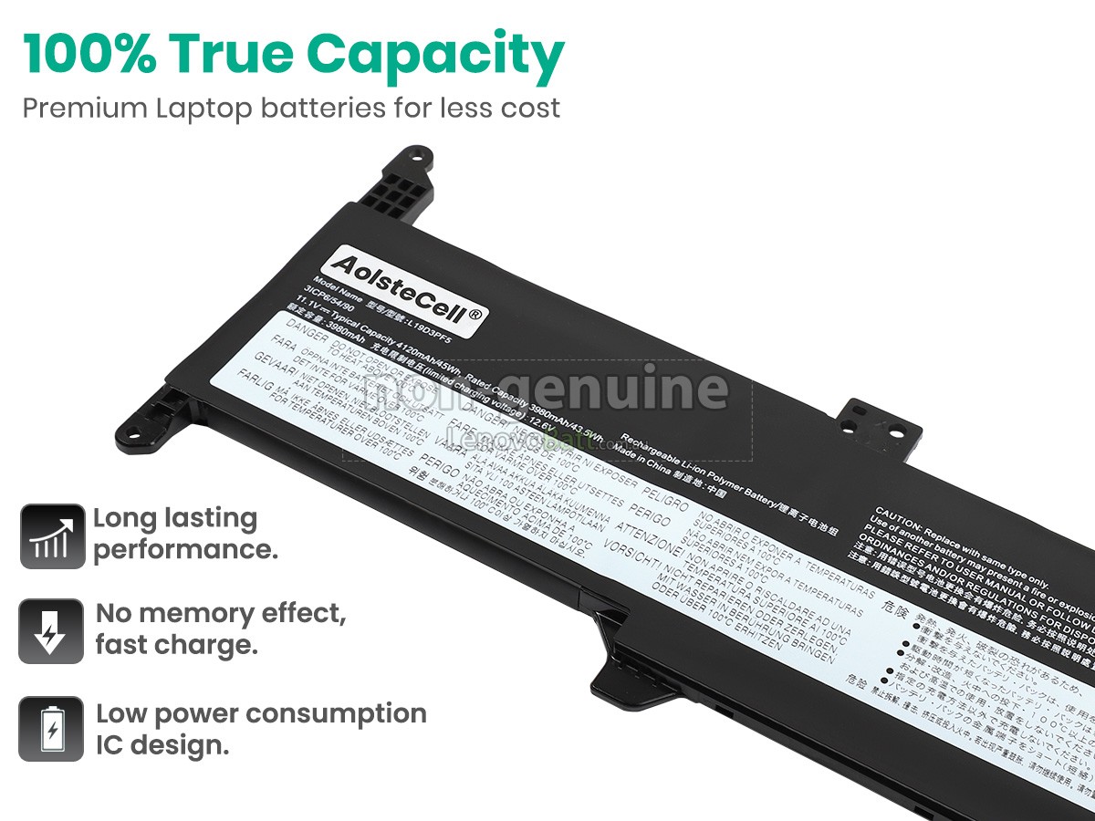 battery for Lenovo 5B10X02607