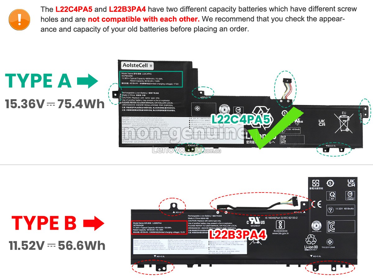 battery for Lenovo IdeaPad SLIM 5 16IAH8-83BG0004IN