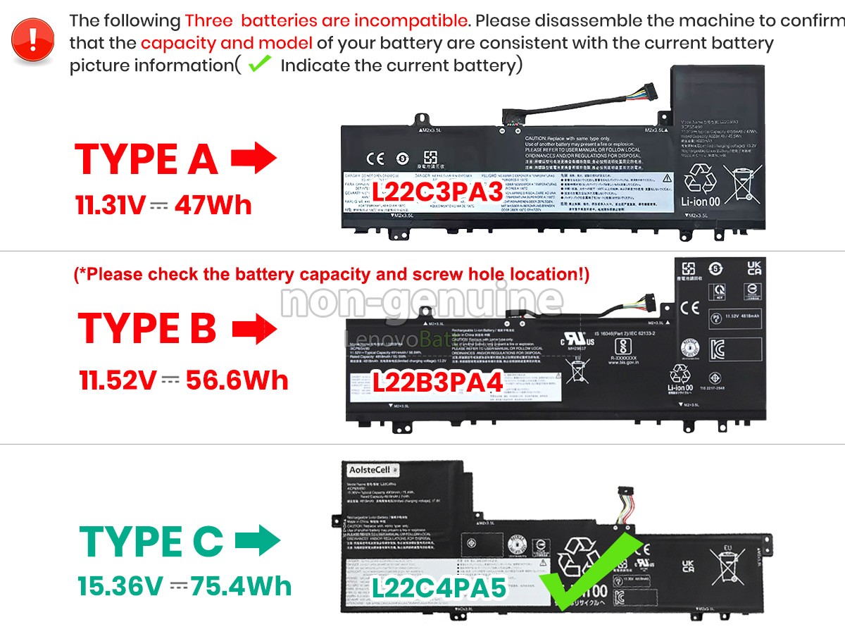 battery for Lenovo IdeaPad SLIM 5 16ABR8-82XG0008MJ